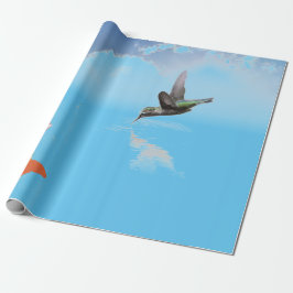 PAPEL DE PRESENTE PAPEL DE EMBALAGEM DE DESIGN ORIGINAL HUMMINGBIRD