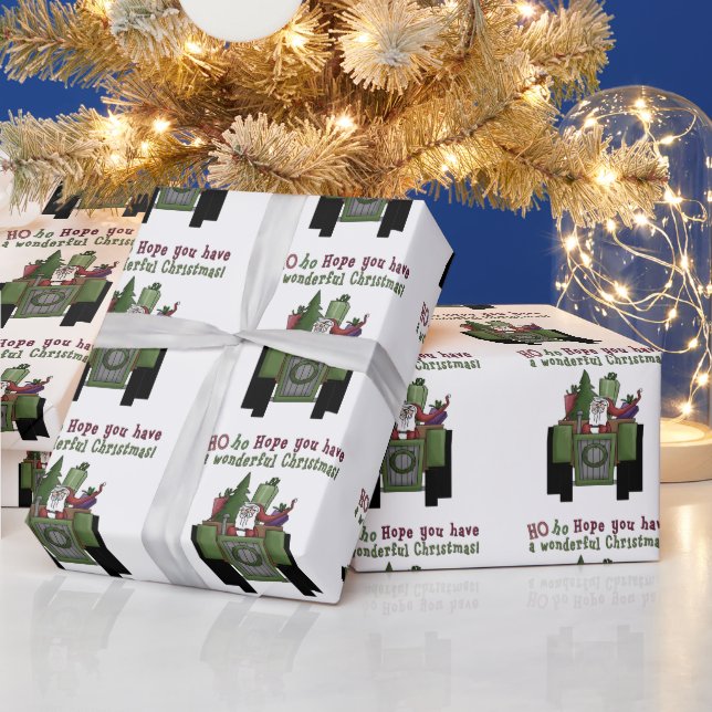 Papel De Presente Papel de embalagem de feriado para Papais noeis de (Feriados)