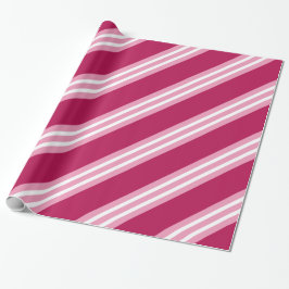 Papel De Presente Papel De Embalagem De Natal Berry Pink Candy