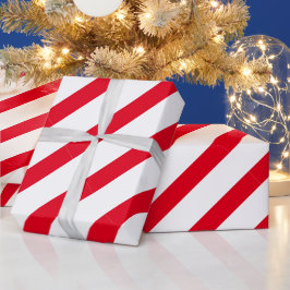 Papel De Presente Papel de embalagem de Natal com listras de menta-p