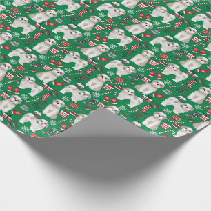Papel De Presente Papel de embalagem de Natal Shih Tzu