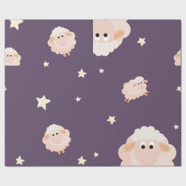 Papel De Presente Papel De Embalagem Em Combinação De Lamas E Estrel