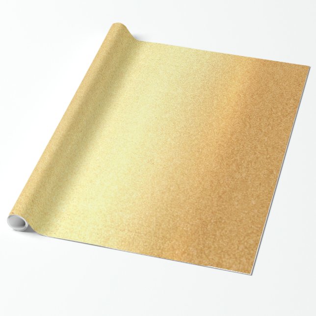 Papel De Presente Papel de embrulhamento brilhante Falso Dourado Gla (Desenrolado)