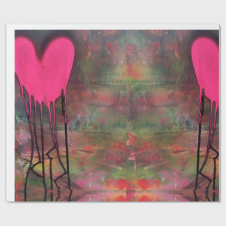 Papel De Presente Papel de embrulhamento de amor amoroso pela HAS Je