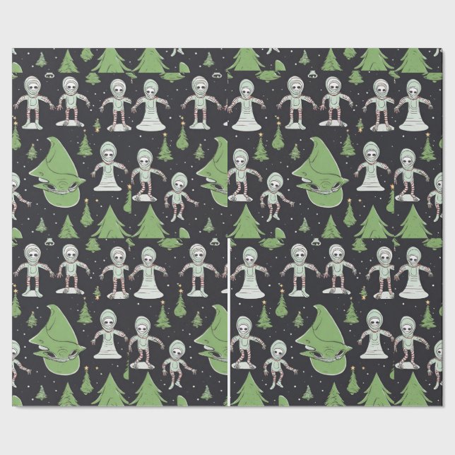 Papel De Presente papel de embrulhamento de espaçador de natal de al (Barra)