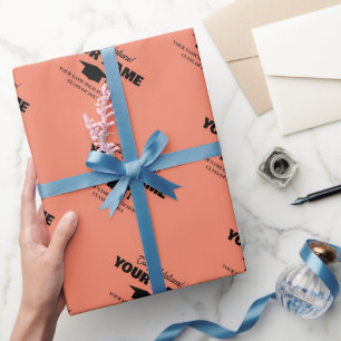 Papel De Presente Papel de embrulhamento de festa de formatura a cor