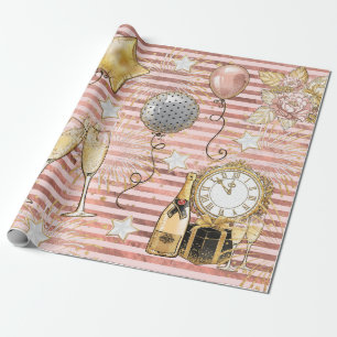 Papel De Presente Papel de embrulhamento de festas de ano novo