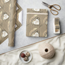 Papel De Presente Papel de embrulhamento de imagem de madeira do 5 W