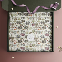 Papel De Presente Papel de embrulhamento de padrão vegetal do Adolph