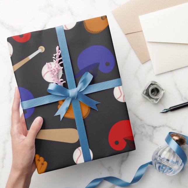 Papel De Presente Papel de embrulhamento de padrões esportivos diver (Presentear)
