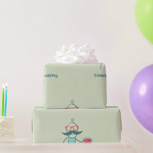 Papel De Presente Papel de embrulhamento do cientista de bioengenhar