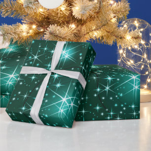 Papel De Presente papel de embrulhamento do padrão das estrelas do n