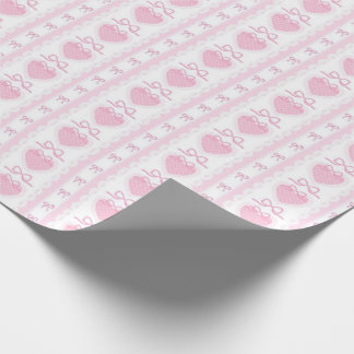 Papel De Presente “Papel de embrulho Coração e Laço Coquette – Român