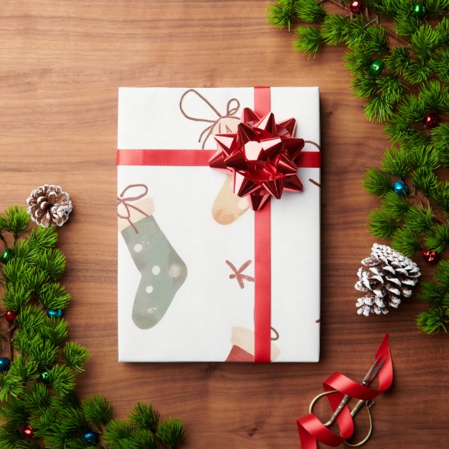 Papel De Presente Papel de empacotamento (Presente de Natal)