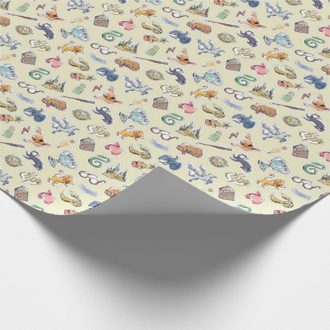 Papel De Presente Papel de empacotamento de ícones de Harry Potter (Ponta)