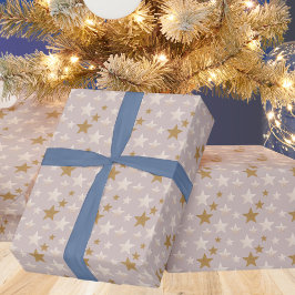 Papel De Presente Papel de empacotamento de padrão das estrelas eleg