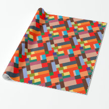 Papel de empacotamento de padrão de cor 16-vívida