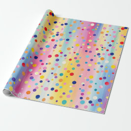 Papel De Presente Papel de empacotamento de pontos de terceiros