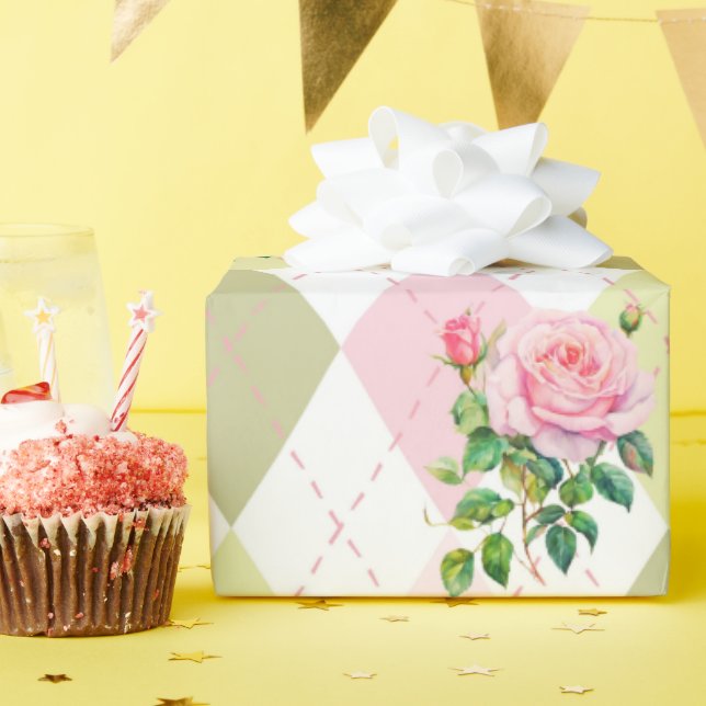 Papel De Presente Papel de empacotamento de presentes na ventoinha d (Festa de aniversário)