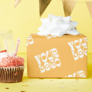 Papel De Presente Papel de empacotamento do logotipo corporativo ama