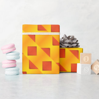 Papel De Presente Papel de empacotamento geométrico