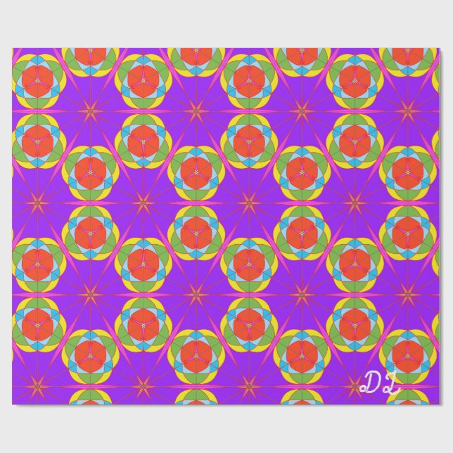 Papel De Presente Papel de empacotamento liquefeito de Abstrato márm (Aberto)