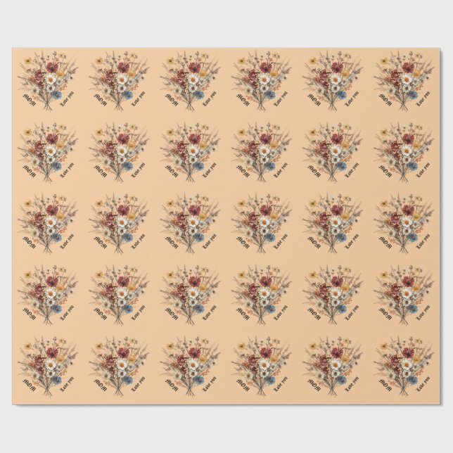 Papel De Presente Papel de empacotamento para a mãe (Aberto)