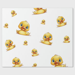 Papel De Presente Papel de empacotamento - Tema Ducky de Borracha