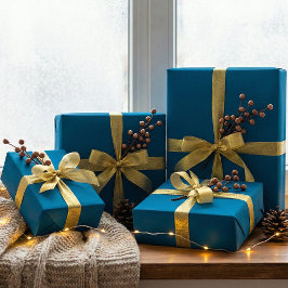 Papel De Presente Papel de enrolamento azul-lacrimogêneo Elegante Co