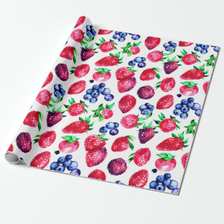 Papel De Presente Papel de enrolamento Berry Sweet