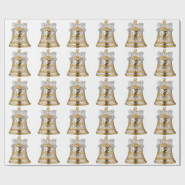 Papel De Presente Papel de enrolamento branco de prata Dourada