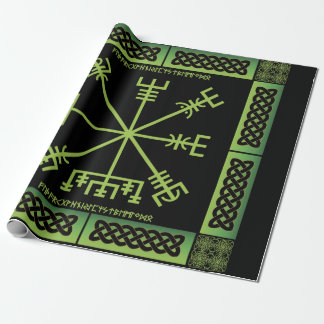 Papel De Presente Papel de enrolamento Celtic Vegvisir