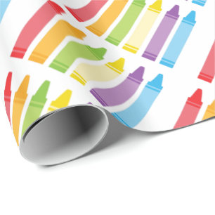 Papel De Presente Papel de enrolamento Crayon