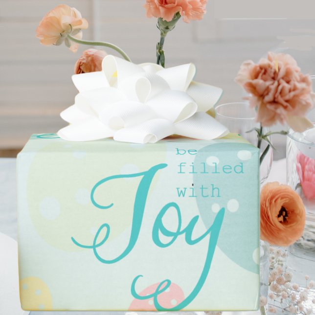 Papel De Presente Papel de enrolamento da alegria da páscoa (Criador carregado)