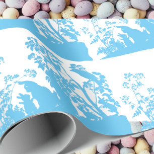 Papel De Presente Papel de enrolamento da família Bunny