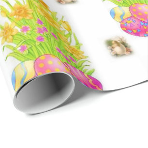 Papel De Presente Papel de enrolamento da páscoa