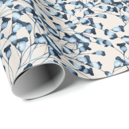 Papel De Presente Papel de enrolamento das flores dos sinos