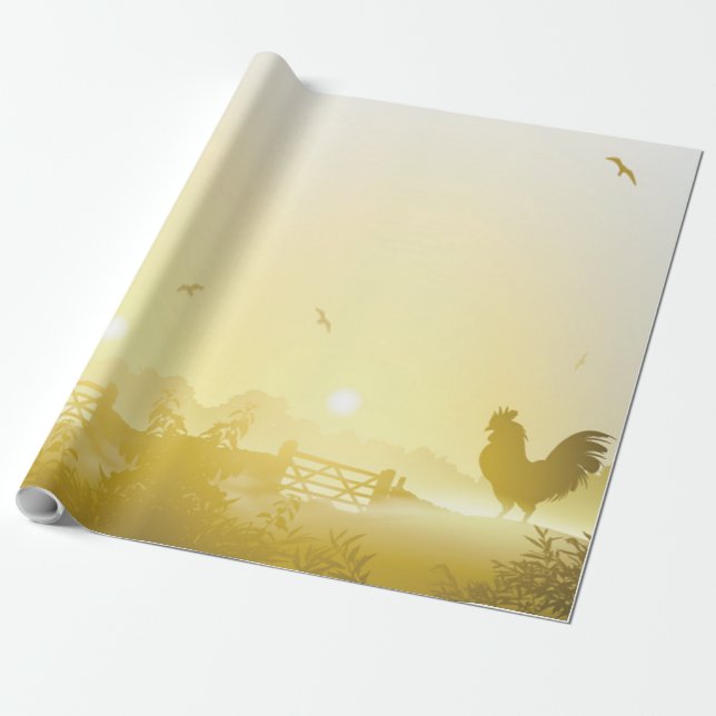 Papel De Presente Papel de enrolamento de 60 lb Roll Sunny Morning F (Desenrolado)