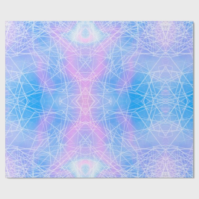 Papel De Presente Papel de enrolamento de Abstrato de padrão único (Aberto)