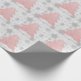 Papel De Presente Papel de enrolamento de árvores de Natal Festivas,