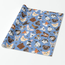Papel De Presente Papel de enrolamento de cães