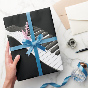 Papel De Presente Papel de enrolamento de chaves de piano