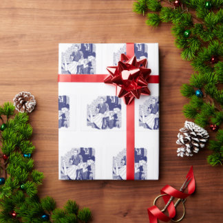 Papel De Presente Papel de enrolamento de CHRSTMAS VINTAGE