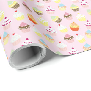 Papel De Presente Papel de enrolamento de cupcake