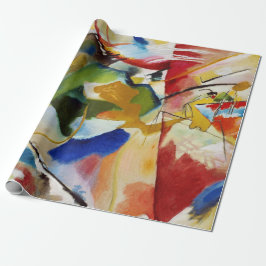 Papel De Presente Papel de enrolamento de design de pintura de arte