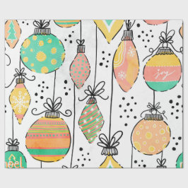 Papel De Presente Papel de enrolamento de enfeites de natal