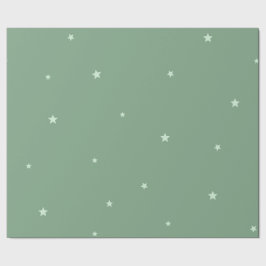 Papel De Presente Papel de enrolamento de estrelas de leite azul