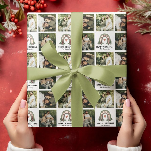 Papel De Presente Papel de enrolamento de fotos do Boho Rainbow (Criador carregado)