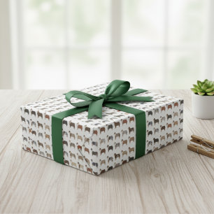 Papel De Presente Papel de enrolamento de padrão de Casaco de Shephe