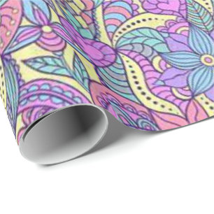 Papel De Presente Papel de enrolamento do dia de as mães